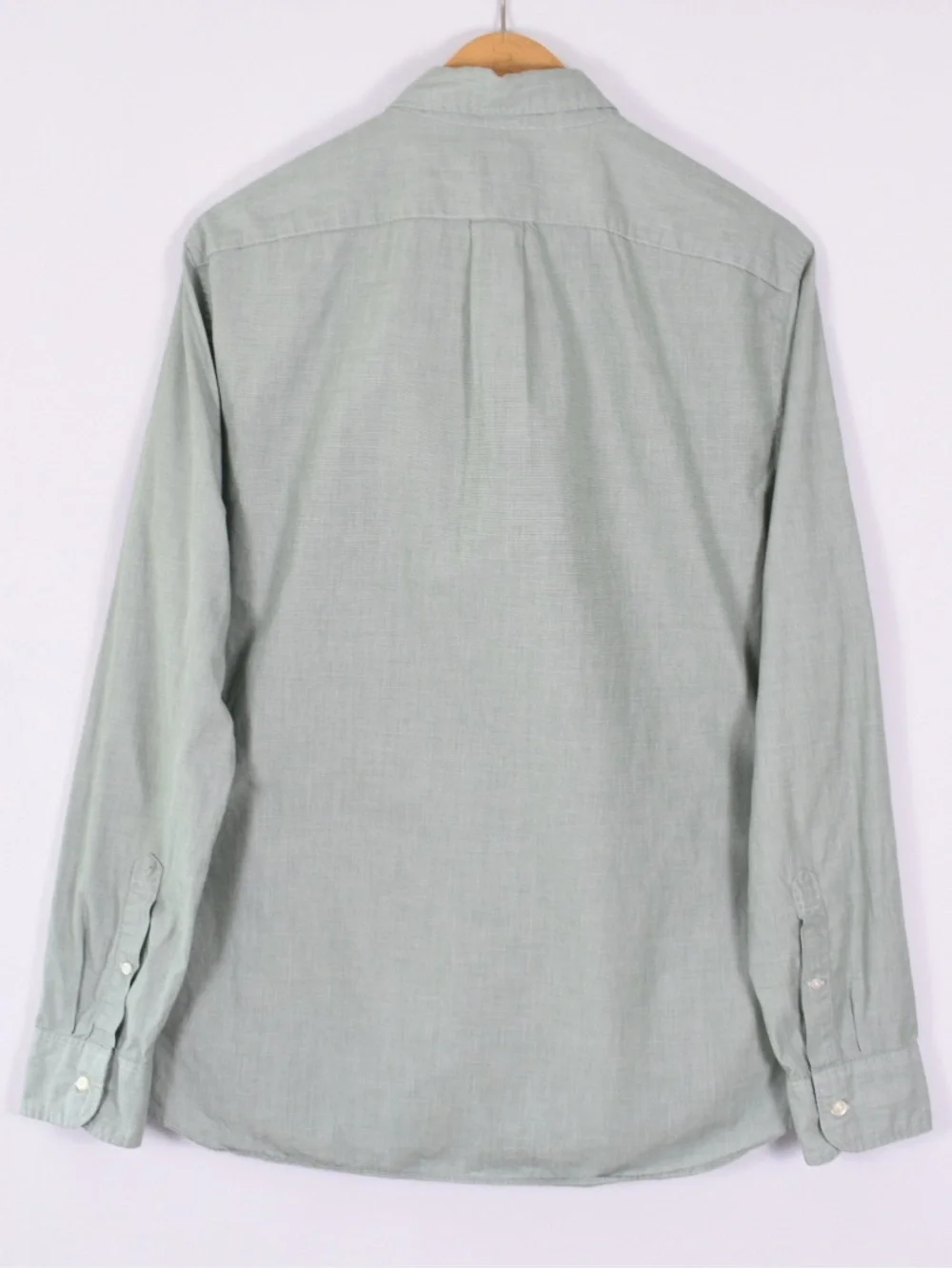 J.Crew Secret Wash Men’s Slim Green Micro Check Cotton Shirt